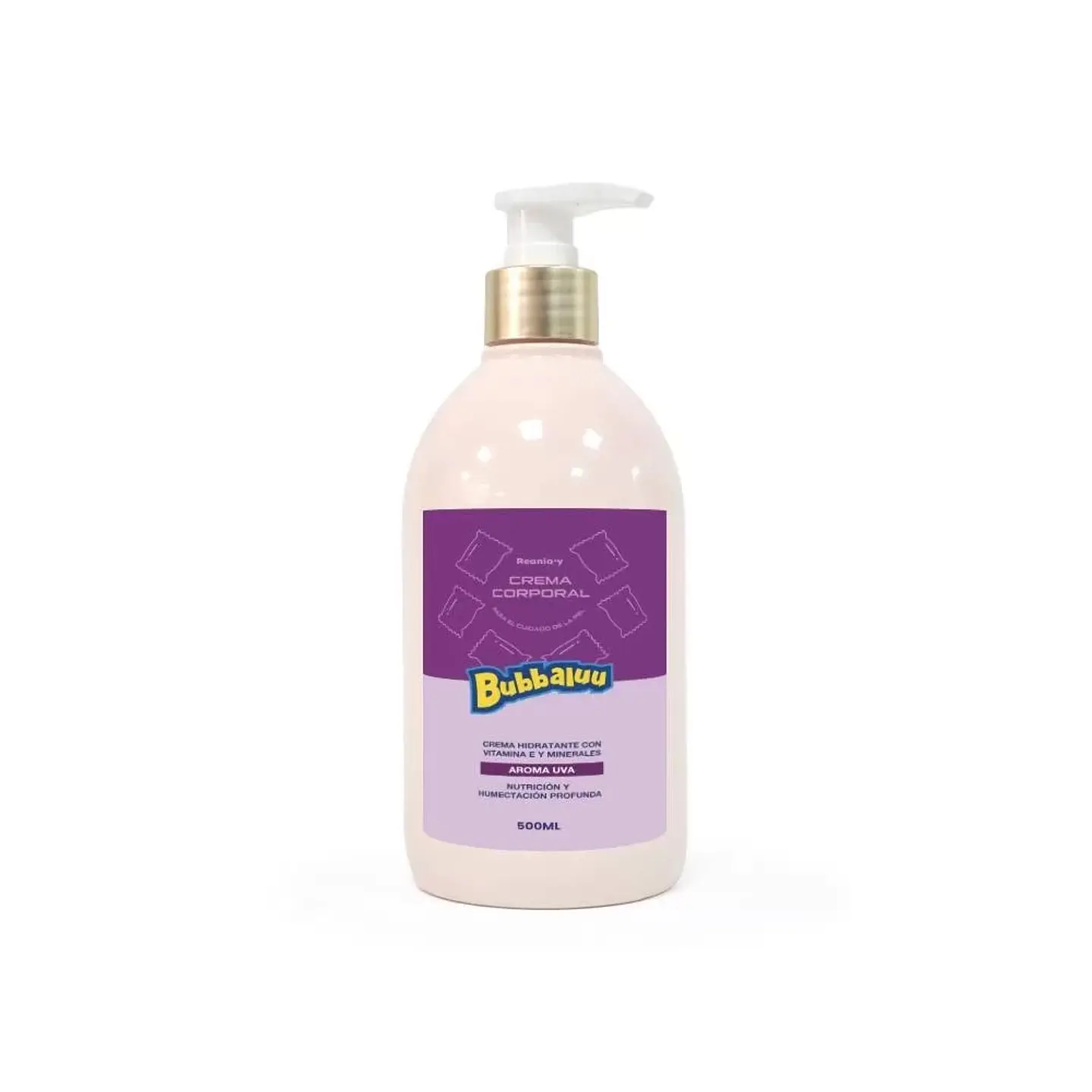 Crema Corporal Hidratante Bubbaluu con Vitamina E y Minerales 500 ml 💕✨ 4