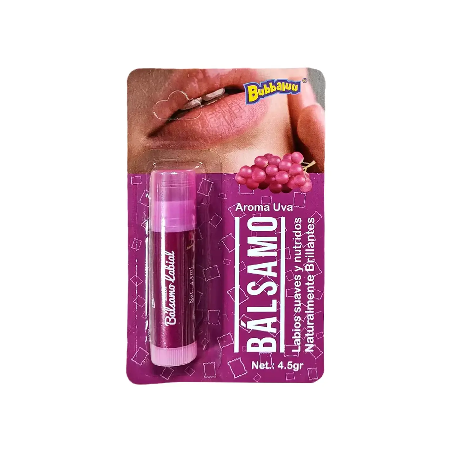 Bálsamo Labial Bubbaluu 4,5 g 🍇🍓 2
