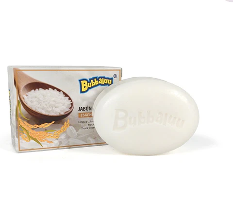 Jabón Bubbaluu con Esencia de Arroz