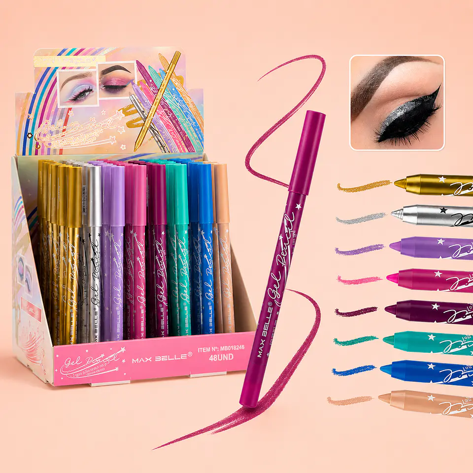 Delineador Gel Pencil Max Belle de Colores 1