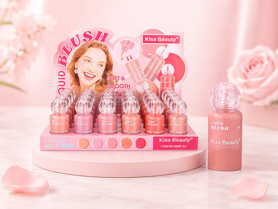Blush Líquido Kiss Beauty Soft & Smooth 1