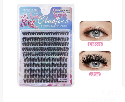 Pestañas por Punto DIY Clusters 01 MIX – Efecto Volumen Natural