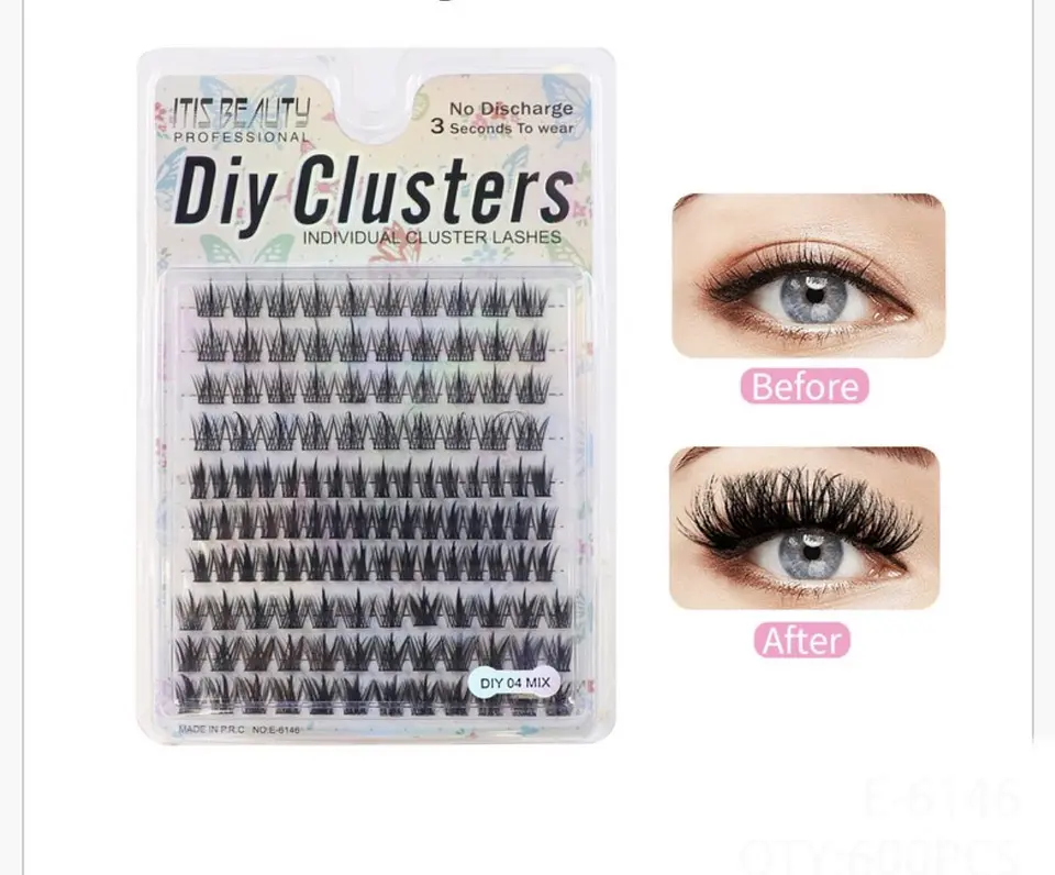 Pestañas por Punto DIY Clusters 04 MIX – Efecto Wispy y Volumen 1