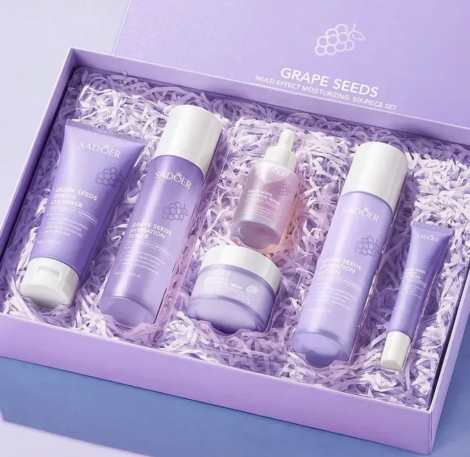Set Skincare SADOER de Uva 6 Piezas – Hidratación y Cuidado Antioxidante 1