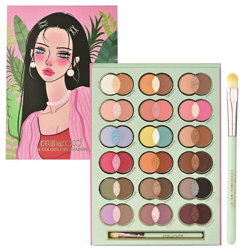 Paleta de Sombras Kevin & Coco 54 Colores con Pincel