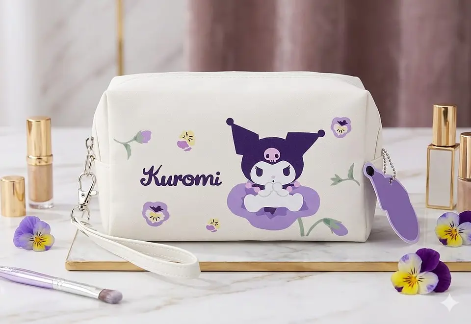 Cosmetiquero Kuromi de Ecocuero – Licencia Sanrio 2