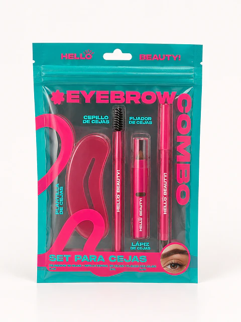 Set Eyebrow Combo Hello Beauty – Kit Completo para Cejas