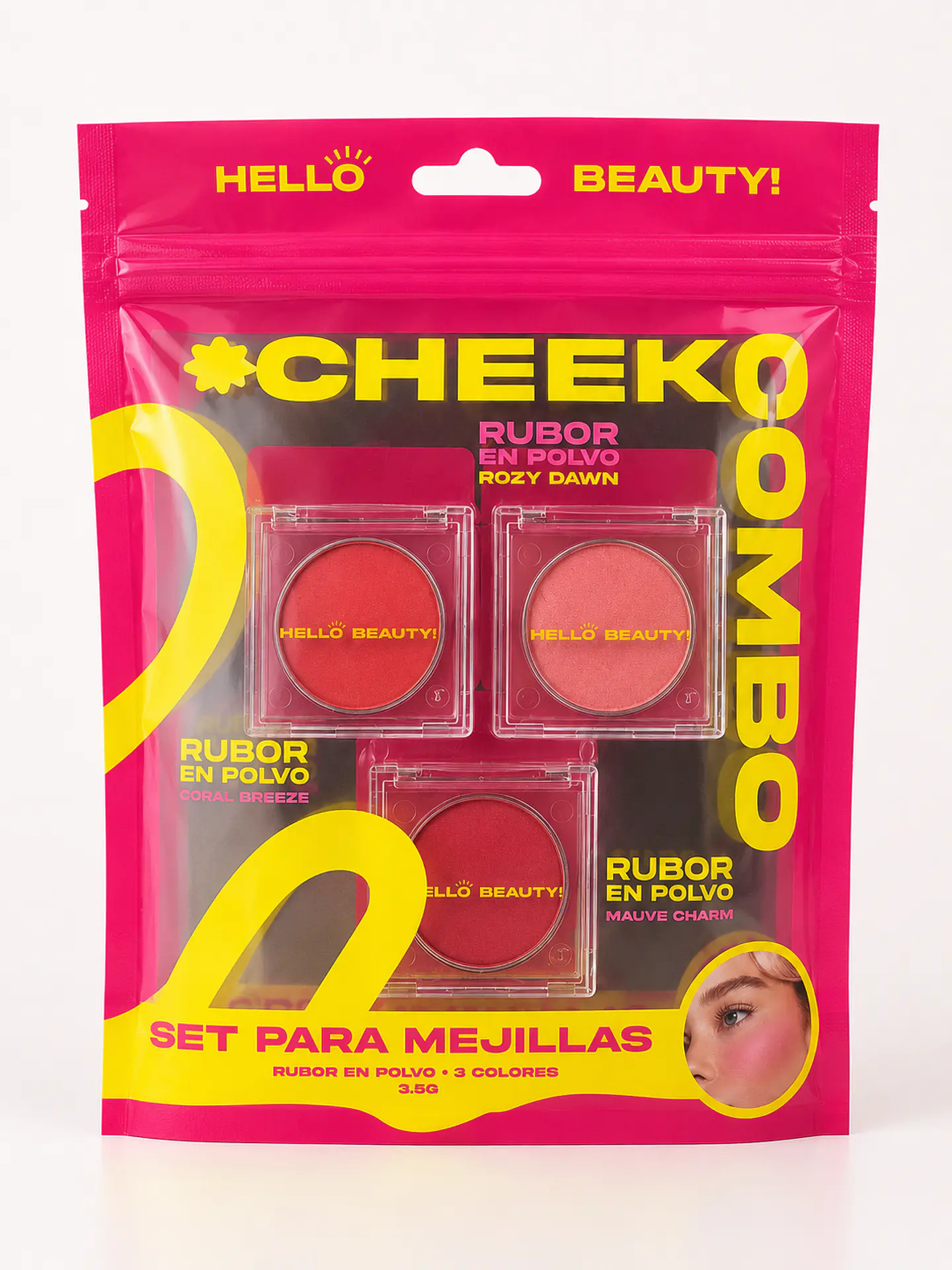 Set Cheek Combo Hello Beauty – 3 Rubores en Polvo 1