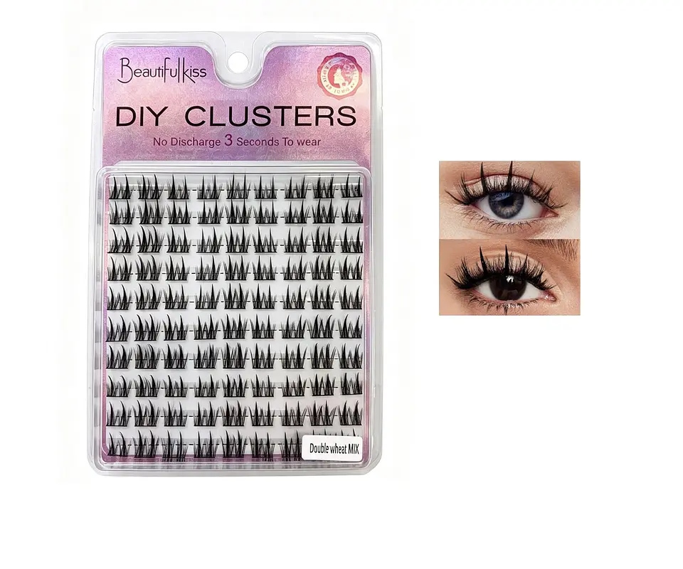 Pestañas Cluster Beautifulkiss Double Wheat MIX – Efecto Wispy 1