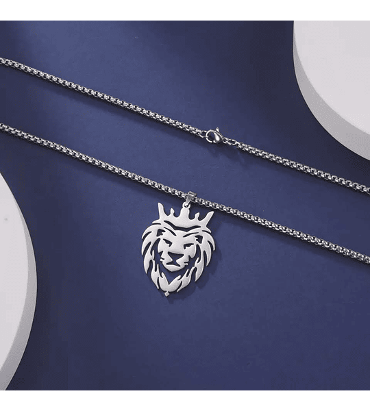 Collares de Acero León con Corona Apocalipsis 5:5