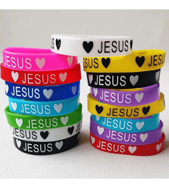 Pulseras Jesús de Colores