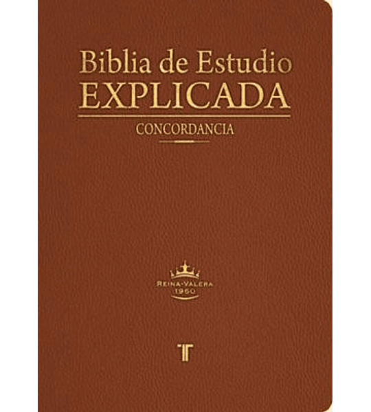 BIBLIA RVR1960 ESTUDIO EXPLICADA CAFE