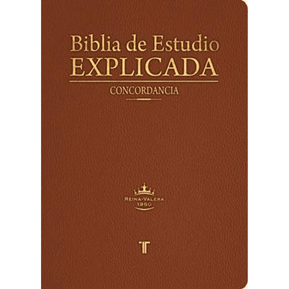 BIBLIA RVR1960 ESTUDIO EXPLICADA CAFE