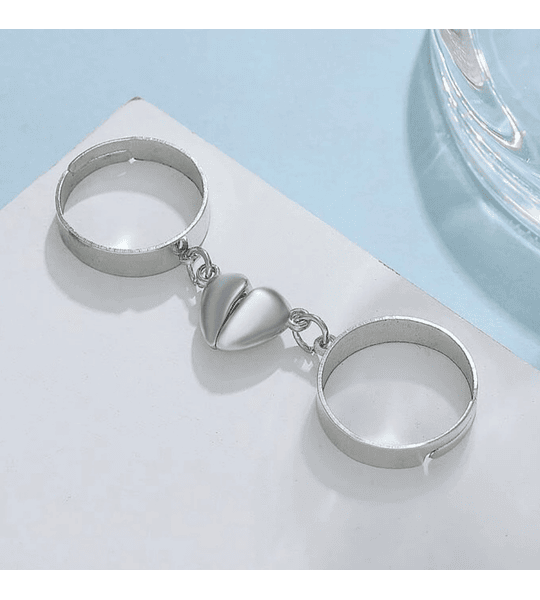 2 Anillos Magnéticos con Corazones