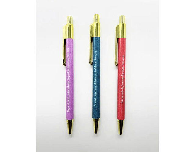 Bolígrafos una mujer extraordinaria 