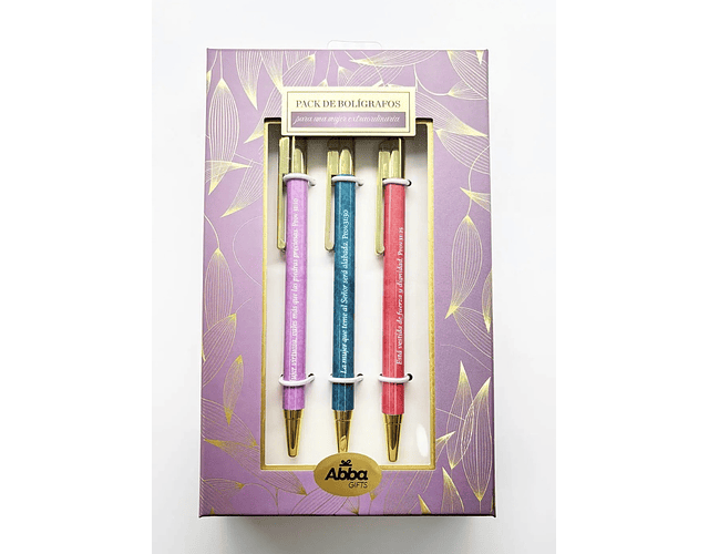 Bolígrafos una mujer extraordinaria 