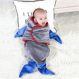 saco de dormir bebé diseño tiburón,(mayor desde 3 unid)