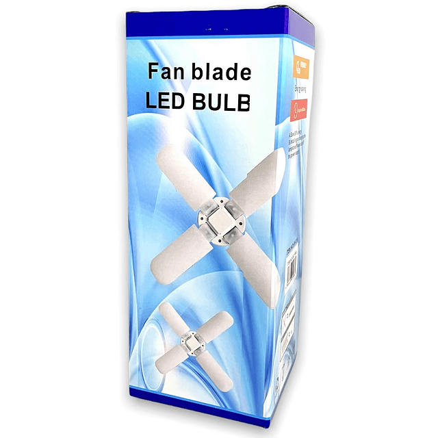 ampolleta 60W led plegable con 4 aspas,(mayor desde 3 unid)