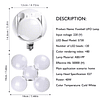 ampolleta 40W led plegable pelota,(mayor desde 3 unid)