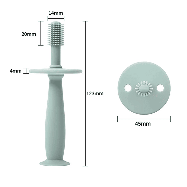 cepillo de dientes silicona,(mayor desde 4 unid)