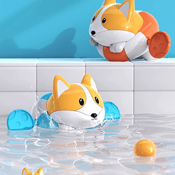 juguetes agua baño diseño perro corgi (mayor desde 4 unid)