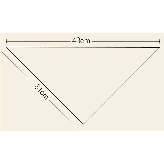pack*12 baberos triángulo