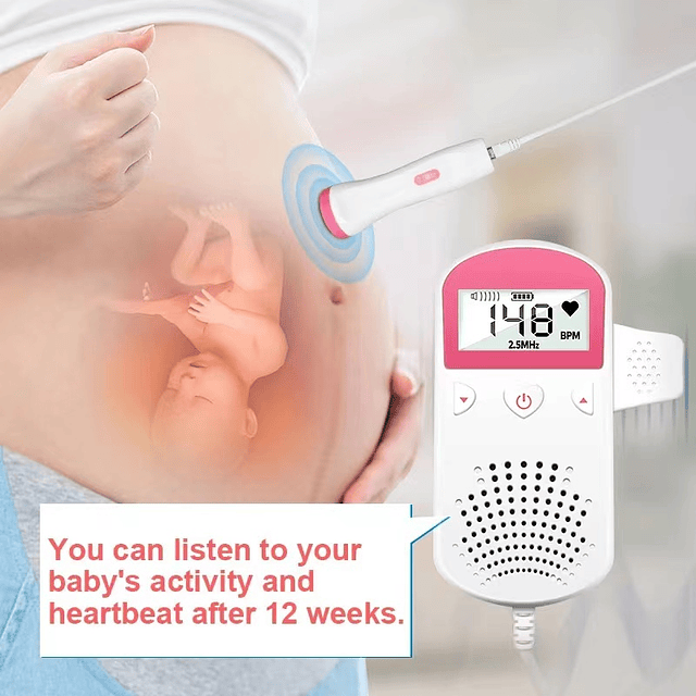 monitor fetal doppler latidos fetales corazón bebé,(mayor desde 3 unid)