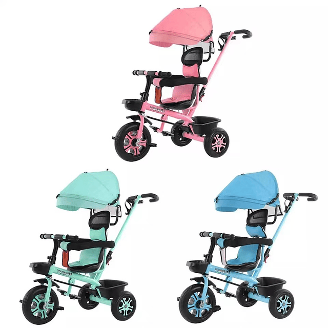 3 unidades de juguete triciclo para bebé