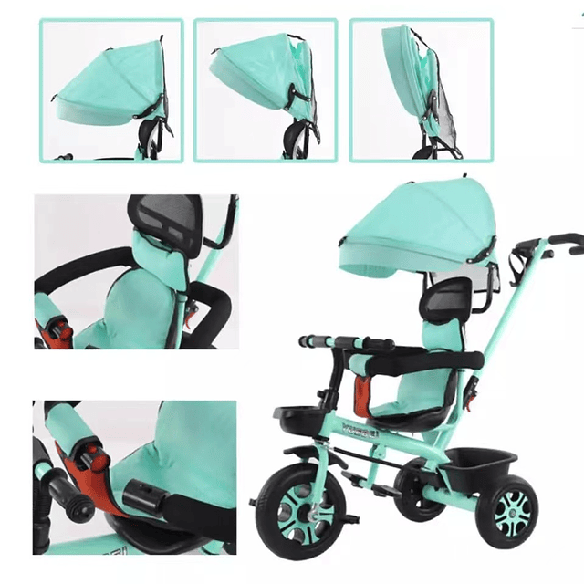 3 unidades de juguete triciclo para bebé