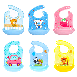 babero con bandeja para bebé