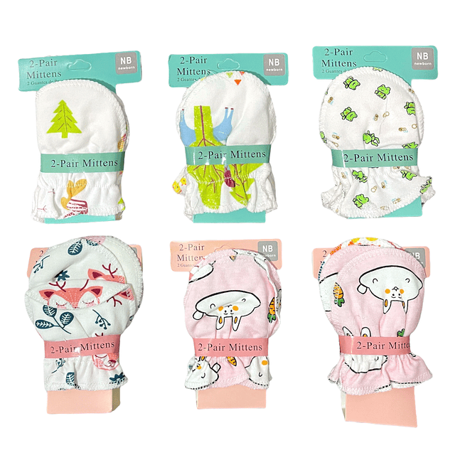 set guantes para bebé recién nacido