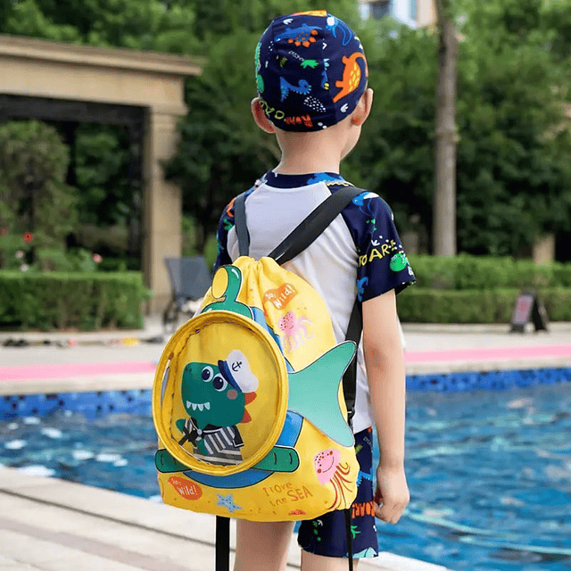 Mochila con cordón 3D personalizada para niños