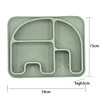 Platos de silicona para bebé diseño elefante