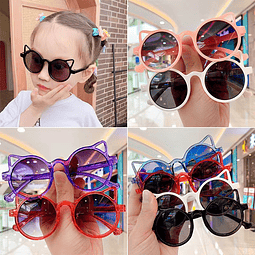 Gafas de sol con montura redonda para niños