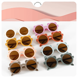Gafas de sol con montura redonda para niños