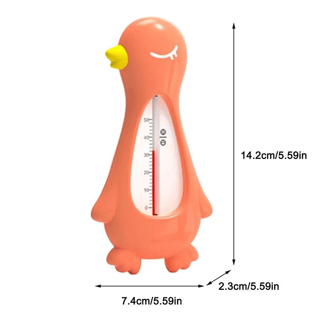termómetro agua de ducha diseño pato