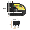 candado disco con alarma para moto o bicicleta 