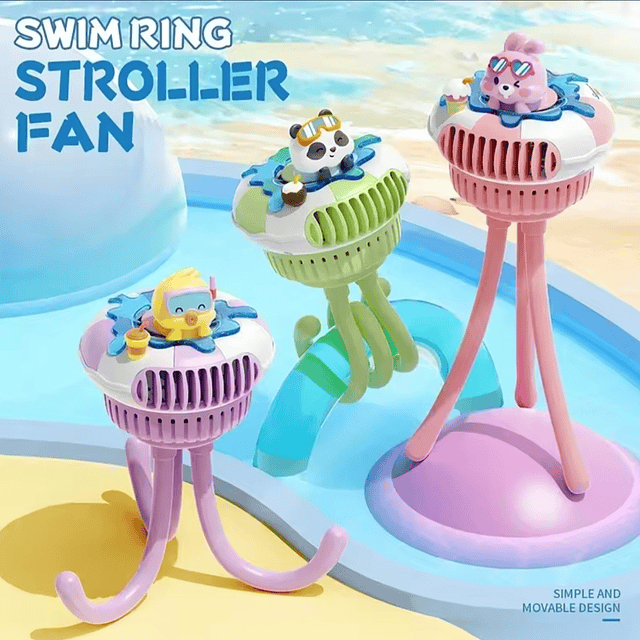 Ventilador Recargable De Coche Bebé 