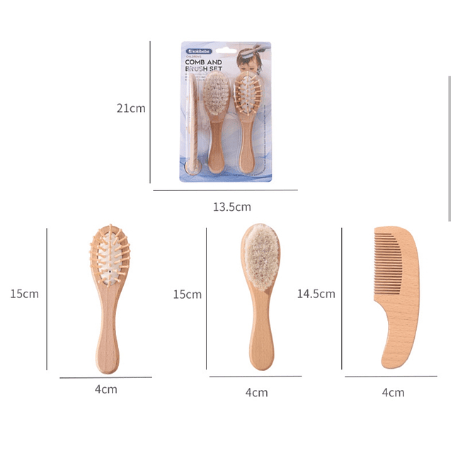 Set Cepillos y peineta 