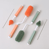 Set Cepillos Silicona Limpieza 