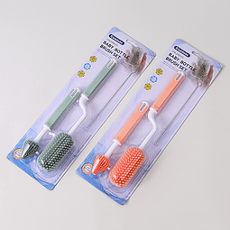 Set Cepillos Silicona Limpieza 