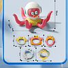 Juguete Agua Baño Ducha Juego de Aros Diseño Pulpo