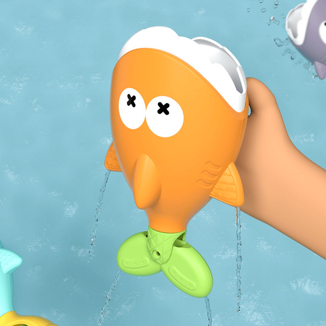 Set Juguete de Pescar Agua Baño Ducha 