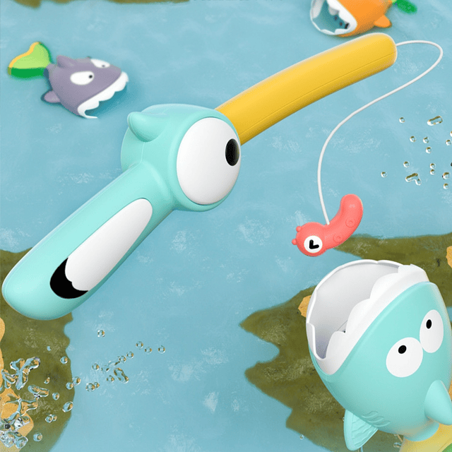 Set Juguete de Pescar Agua Baño Ducha 