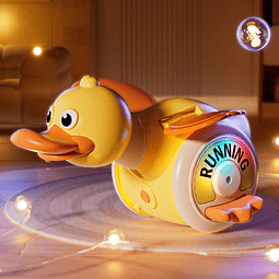 Juguete Pato Divertido Giratorio Con Sonidos y Luz
