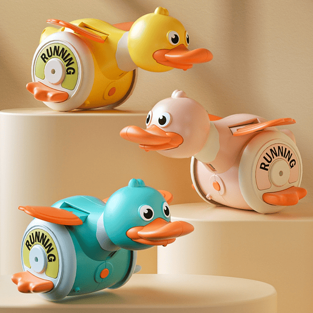 Juguete Pato Divertido Giratorio Con Sonidos y Luz