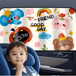 Cortina Con Imán de Auto Para Niños 