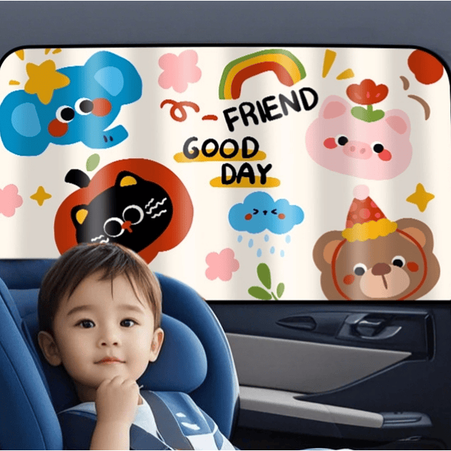 Cortina Con Imán de Auto Para Niños 