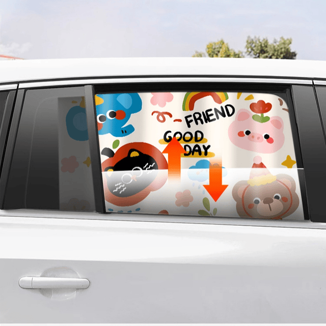 Cortina Con Imán de Auto Para Niños 