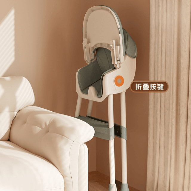 Silla de Comedor Plegable Reclinable Con ruedas 